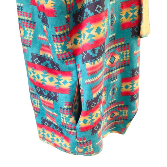 Fashion Express Southwestern Fleece Vest Size L Multicolored Aztec Print - Picture 6 of 11